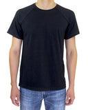 Threadfast Apparel-382R-Unisex Impact Raglan T-Shirt-BLACK