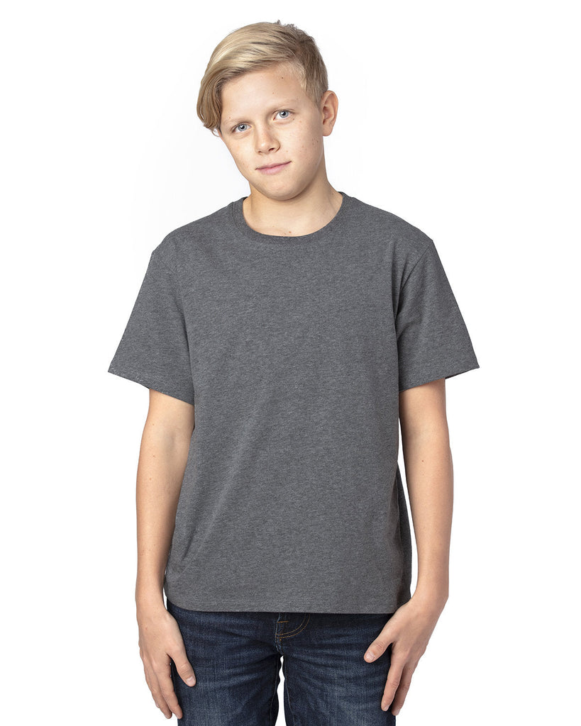 Threadfast Apparel-600A-Youth Ultimate T-Shirt-CHARCOAL HEATHER