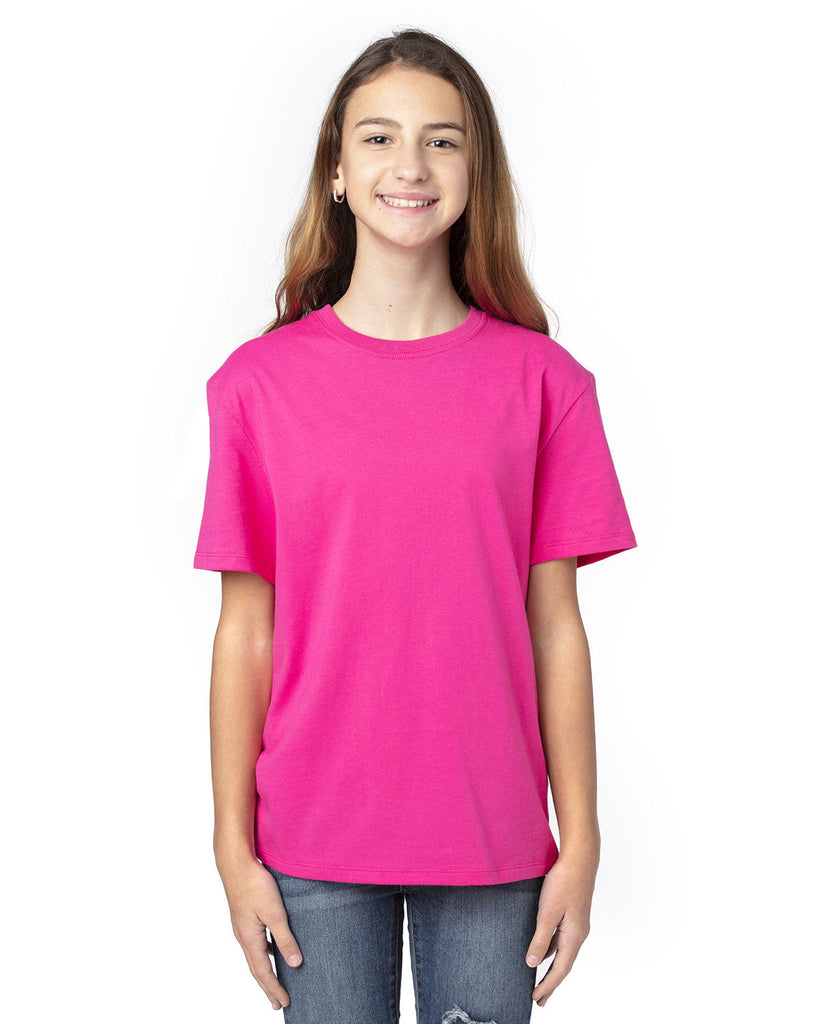 Threadfast Apparel-600A-Youth Ultimate T-Shirt-HOT PINK