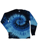 Tie-Dye-CD2000-Adult 5.4 oz. 100% Cotton Long-Sleeve T-Shirt-BLUE OCEAN