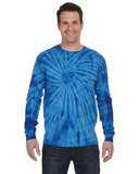 Tie-Dye-CD2000-Adult 5.4 oz. 100% Cotton Long-Sleeve T-Shirt-SPIDER ROYAL