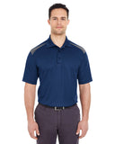 UltraClub-8215-Adult Cool & Dry Two-Tone Mesh Piqué Polo-NAVY/ CHARCOAL