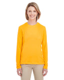 UltraClub-8622W-Ladies Cool & Dry Performance Long-Sleeve Top-GOLD