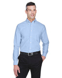 UltraClub-8970-Mens Classic Wrinkle-Resistant Long-Sleeve Oxford-LIGHT BLUE