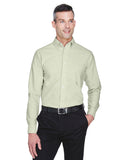 UltraClub-8970-Mens Classic Wrinkle-Resistant Long-Sleeve Oxford-LIME