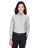 UltraClub-8990-Ladies Classic Wrinkle-Resistant Long-Sleeve Oxford-CHARCOAL
