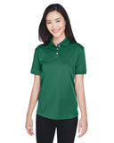 UltraClub-U8315L-Ladies Platinum Performance Piqué Polo with TempControl Technology-FOREST GREEN
