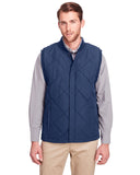 UltraClub-UC709-Mens Dawson Quilted Hacking Vest-NAVY