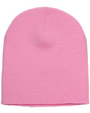 Yupoong-1500-Adult Knit Beanie-BABY PINK