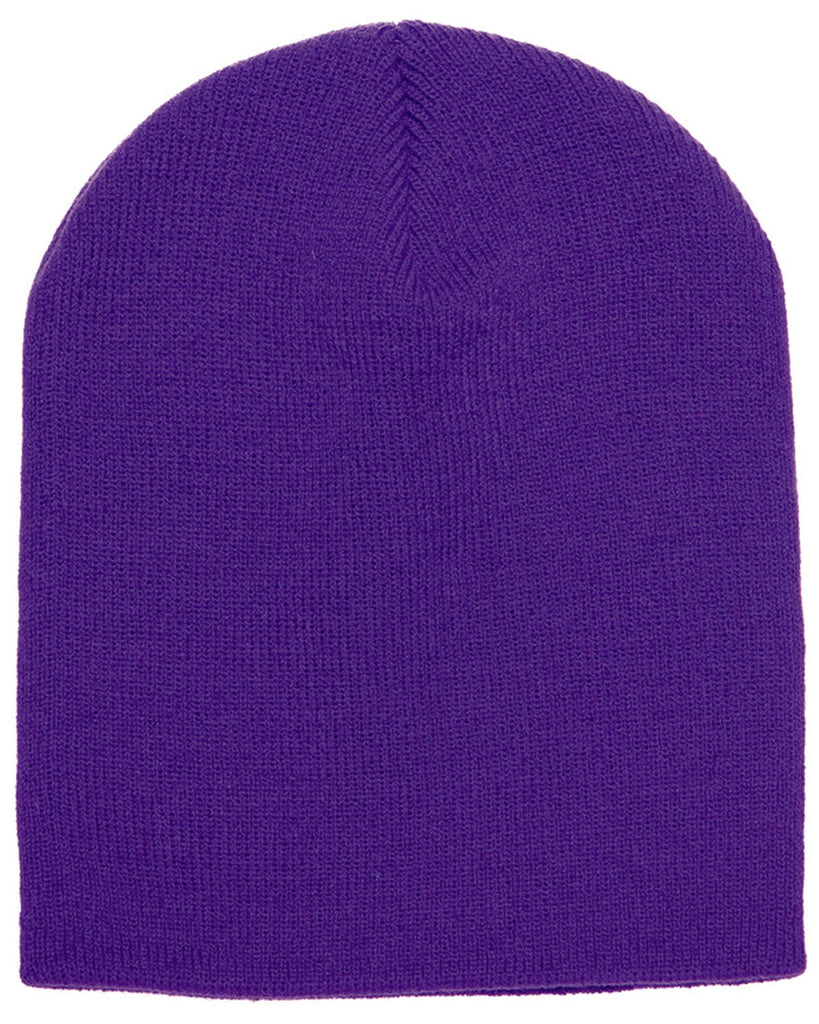 Yupoong-1500-Adult Knit Beanie-PURPLE