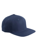 Yupoong-6089-Adult 6-Panel Structured Flat Visor Classic Snapback-NAVY