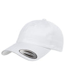 Yupoong-6245CM-Adult Low-Profile Cotton Twill Dad Cap-WHITE