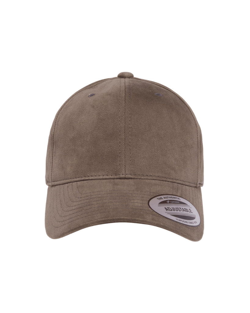 Yupoong-6363V-Adult Brushed Cotton Twill Mid-Profile Cap-DARK GREY