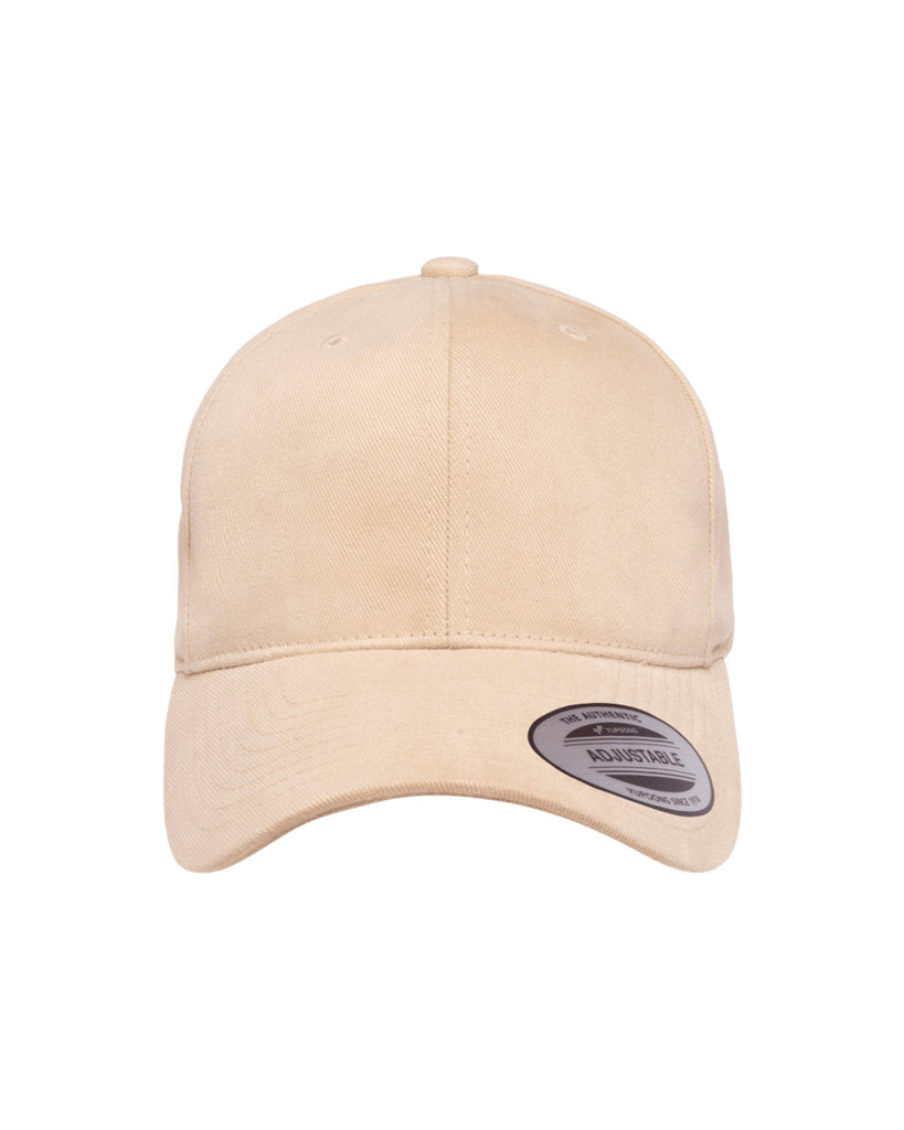 Yupoong-6363V-Adult Brushed Cotton Twill Mid-Profile Cap-PUTTY