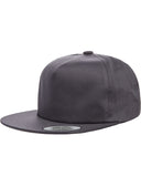 Yupoong-Y6502-Adult Unstructured 5-Panel Snapback Cap-CHARCOAL
