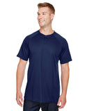 Augusta Sportswear-AG1565-Attain 2 Button Baseball Jersey -NAVY