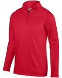 Augusta Sportswear-AG5507-Wicking Fleece Quarter Zip Pullover-RED