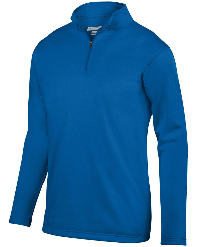 Augusta Sportswear-AG5507-Wicking Fleece Quarter Zip Pullover-ROYAL