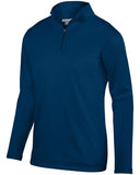 Augusta Sportswear-AG5507-Wicking Fleece Quarter Zip Pullover-NAVY