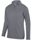 Augusta Sportswear-AG5507-Wicking Fleece Quarter Zip Pullover-GRAPHITE