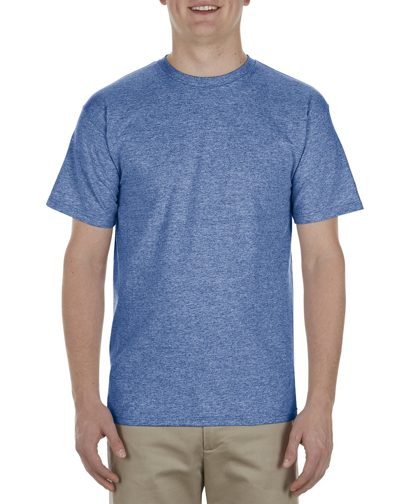 American Apparel-AL1701-Soft Spun Cotton T Shirt-HEATHER ROYAL