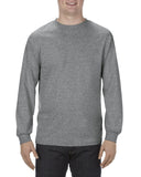Alstyle-AL1904-100% Soft Spun Cotton Long Sleeve T Shirt-GRAPHITE HEATHER