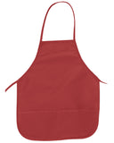 Big Accessories-APR51-Two-Pocket 24" Apron-RED