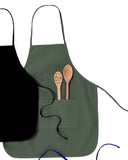 Big Accessories-APR52-Two-Pocket 28" Apron-FOREST