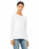 Bella + Canvas-B6500-Jersey Long Sleeve T Shirt-WHITE