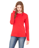 Bella + Canvas-B6500-Jersey Long Sleeve T Shirt-RED