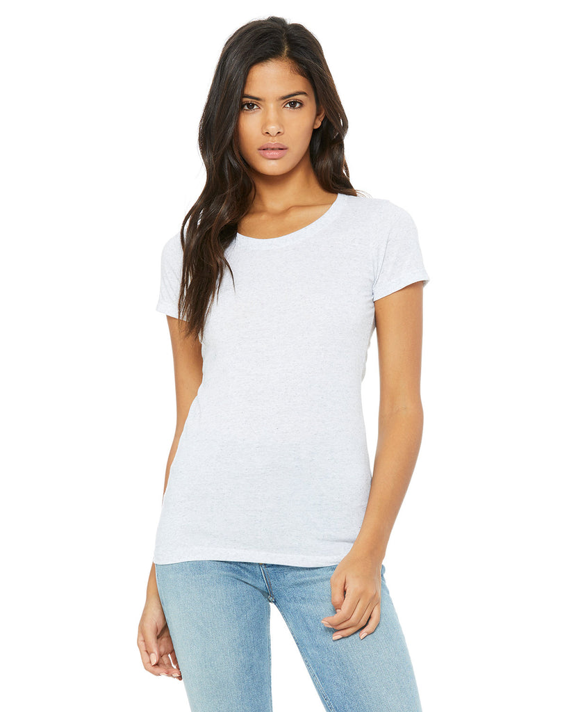 Bella + Canvas-B8413-Triblend Short Sleeve T Shirt-WHT FLCK TRIBLND