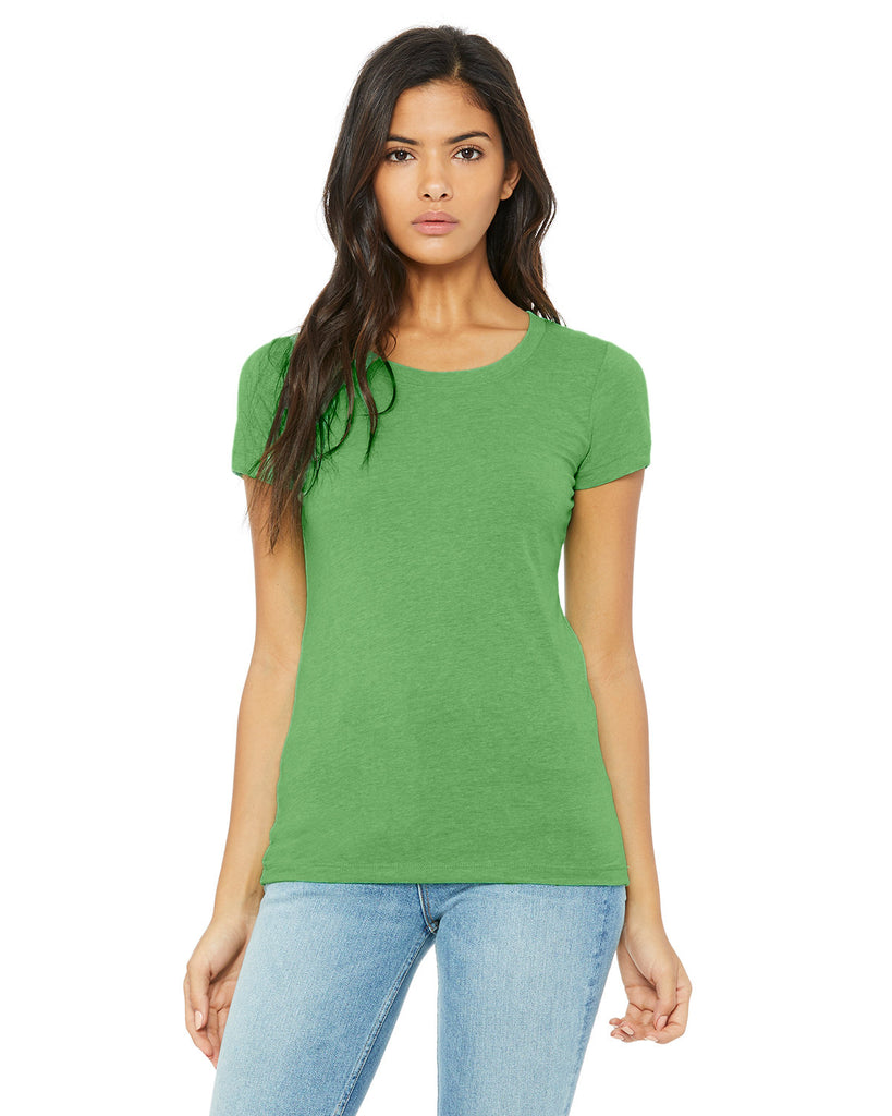 Bella + Canvas-B8413-Triblend Short Sleeve T Shirt-GREEN TRIBLEND