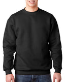 Bayside-BA1102-Heavyweight Crewneck Sweatshirt-BLACK