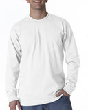 Bayside-BA2955-Union Made Long Sleeve T Shirt-WHITE