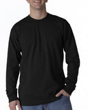 Bayside-BA2955-Union Made Long Sleeve T Shirt-BLACK