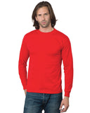 Bayside-BA2955-Union Made Long Sleeve T Shirt-RED