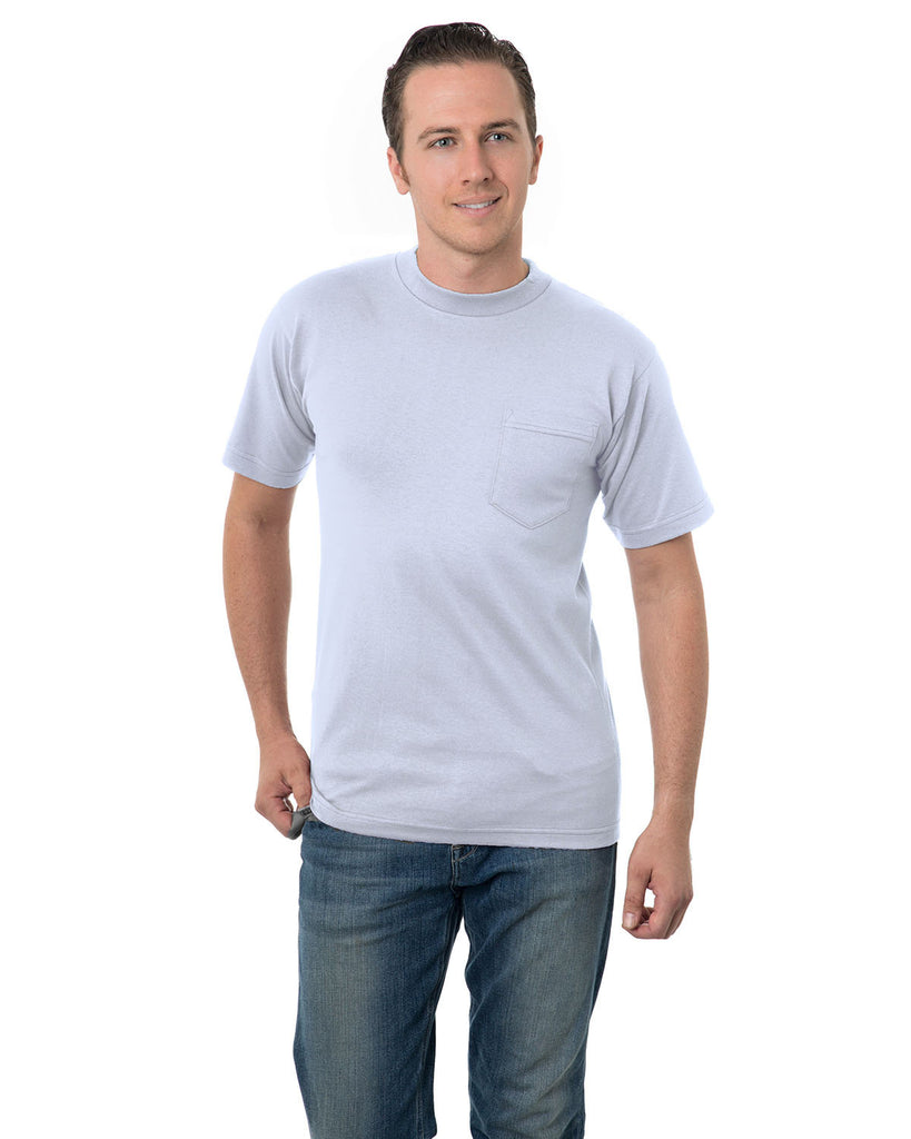 Bayside-BA3015-Union Made 6.1 Oz.Cotton Pocket T Shirt-ASH