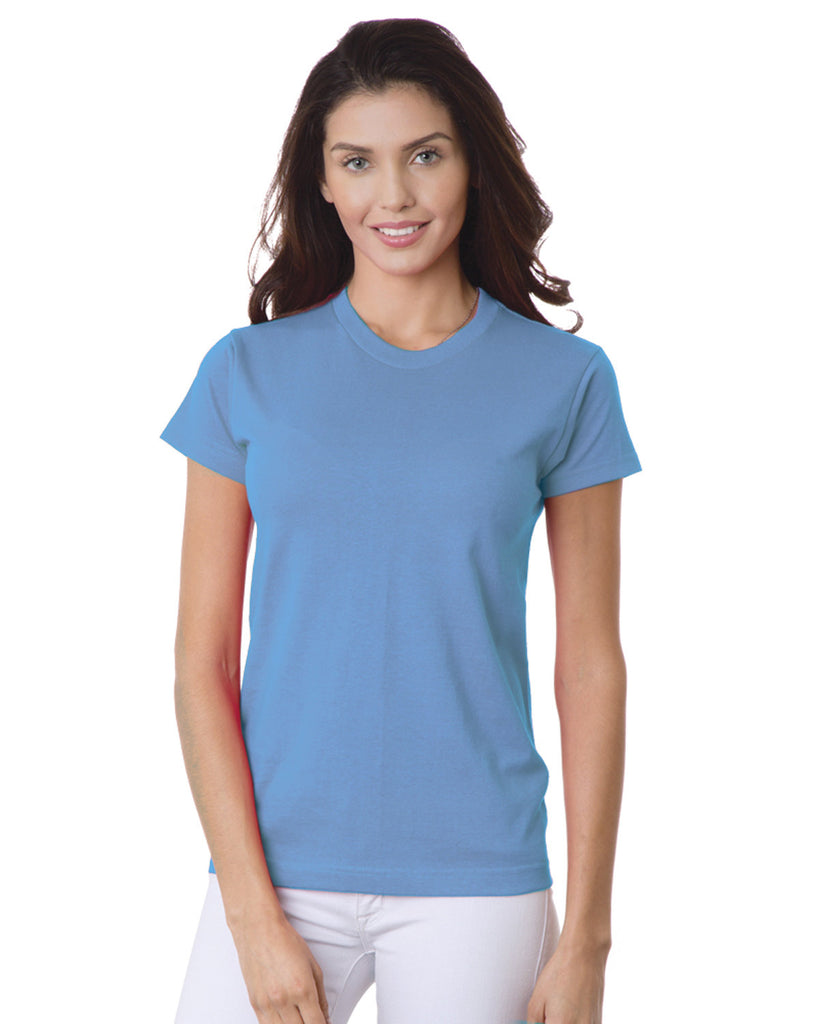 Bayside-BA3325-100% Cotton T Shirt-CAROLINA BLUE