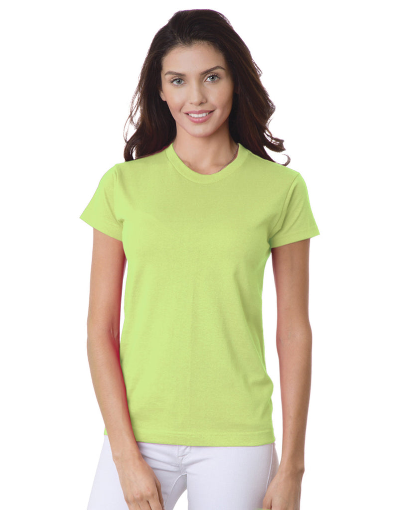 Bayside-BA3325-100% Cotton T Shirt-LIME GREEN