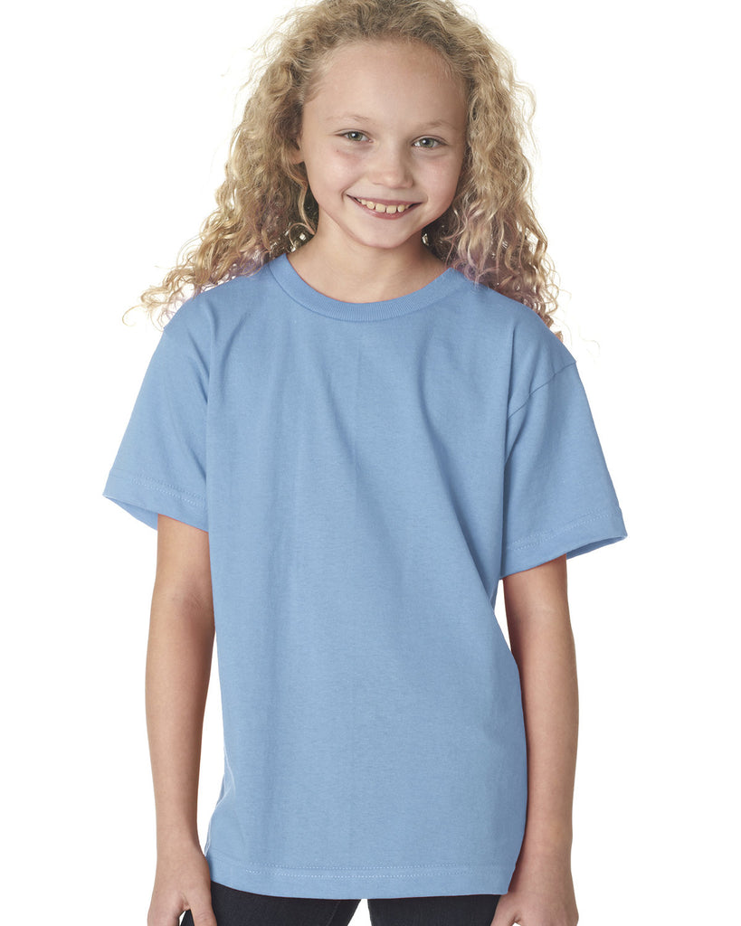 Bayside-BA4100-100 % Cotton T Shirt-LIGHT BLUE