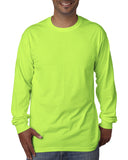 Bayside-BA5060-Long Sleeve T Shirt-LIME