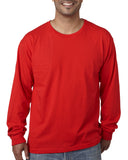 Bayside-BA5060-Long Sleeve T Shirt-RED