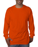 Bayside-BA5060-Long Sleeve T Shirt-BRIGHT ORANGE