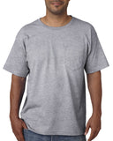 Bayside-BA5070-Short Sleeve T Shirt With Pocket-DARK ASH