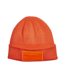 Big Accessories-BA527-Patch Beanie-NEON ORANGE