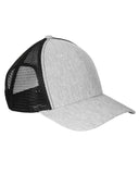 Big Accessories-BA540-Sport Trucker Cap-LT GREY/ BLACK