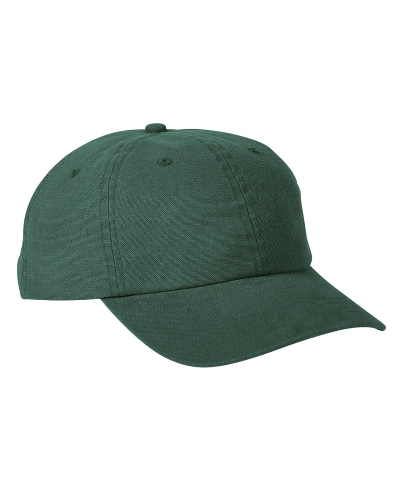Big Accessories-BA610-Heavy Washed Canvas Cap-BOTTLE GREEN