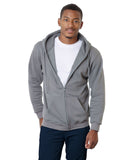 Bayside-BA900-Full Zip Hooded Sweatshirt-CHARCOAL