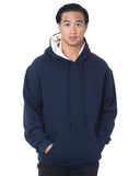 Bayside-BA930-Super Heavy Thermal Lined Hooded Sweatshirt-NAVY/ CREAM