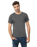 Bayside-BA9500-100% Cotton Fine Jersey T Shirt-CHARCOAL